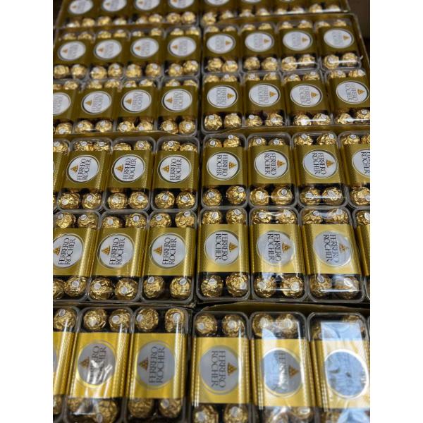 Ferrero Rocher з цільним лісовим горіхом 200 g, Ferrero Rocher з цільним лісовим горіхом 200 g, Ferrero Rocher Collection 269 g, Ferrero Rocher Diamond 300 g, Ferrero Rocher Collection 172 g, Ferrero Rocher з цільним лісовим горіхом 200 g, Ferrero Rocher Rondnoir 138 g, Ferrero Rocher Original 90 g, Ferrero Rocher Zartbitter 55% 90 g, Ferrero Rocher Raffaello 90 g, Ferrero Rocher Піраміда 350 g, Ferrero Rocher Zartbitter/Classic 100 g, Ferrero Rocher Dark 90 g, Ferrero Rocher Coconut Pineapple 90 g, Ferrero Rocher Weis 90 g, Ferrero Rocher з цукерками 37,5 g, Ferrero Rocher Mon Cheri з цукерками 42 g, Ferrero Rocher Kusschen з цукерками 35 g, Ferrero Rocher Raffaello з цукерками 37,5 g, Ferrero Rocher Prestige 319 g, Ferrero Rocher Collection 359 g, Ferrero Rocher з цільним лісовим горіхом 375 g, Ferrero Rocher Піраміда 212,5 g, Ferrero Rocher Kokos&Mandelcreme 90 g, Ferrero Rocher 20 шт. 250 g, Ferrero Rocher Набір 225 g